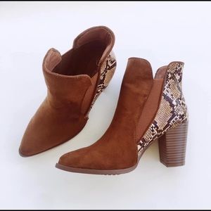 Fall booties NEVER WORN.